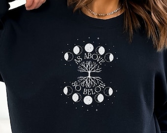 As Above So Below Sweatshirt | Witchy Sweatshirt | Mystical Sweatshirt | Witchy Aesthetic | Spiritual Gift | Gift for Her | Witchy Gift