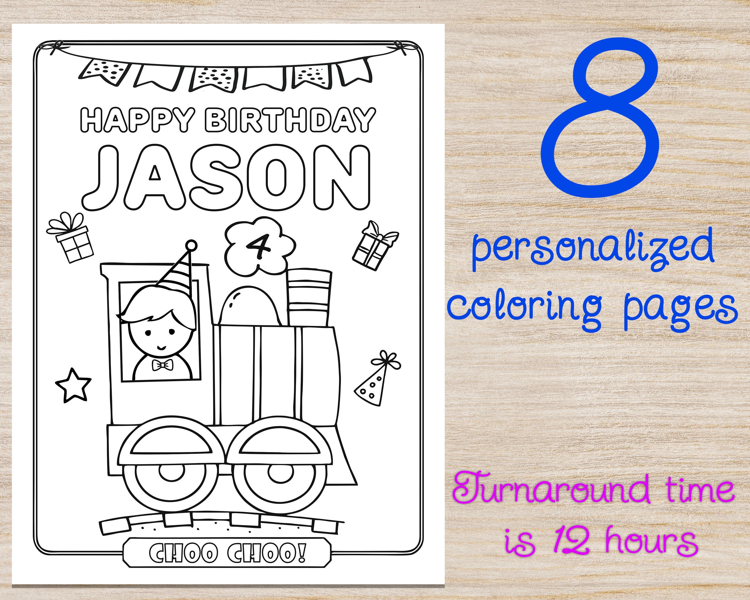 Thomas The Train Birthday Coloring Pages