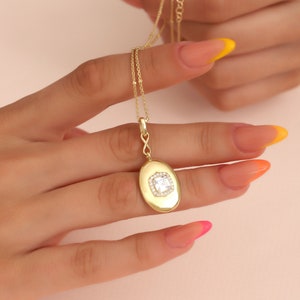 Vrouwen stokbrood stenen gouden ketting, gouden stenen ketting, zilveren ketting, minimalistische ketting, handgemaakte dagelijkse ketting, kerstcadeau voor haar