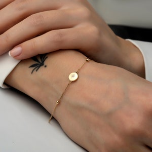 North Star Charm Bracelet - 14k gold