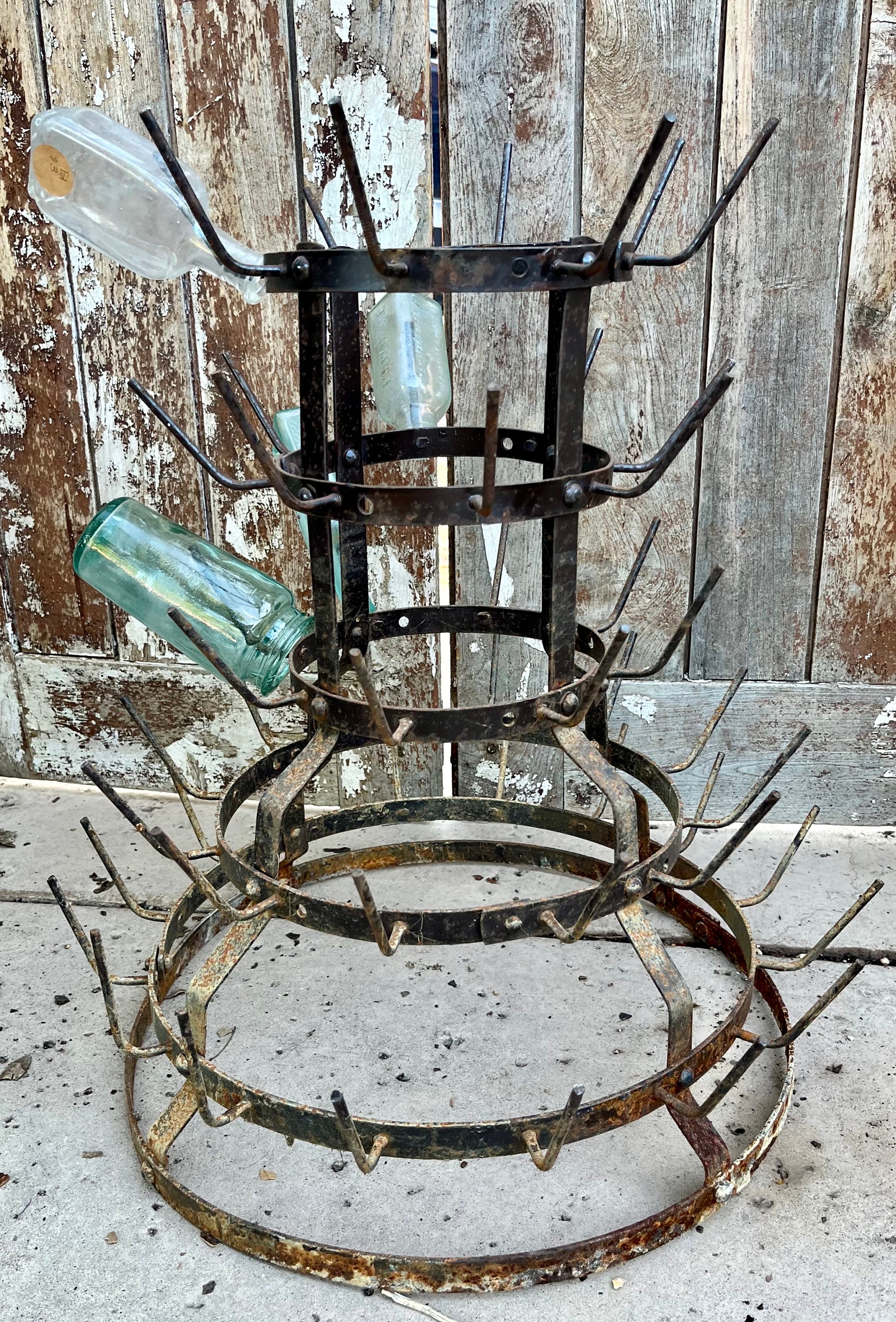 Antique Bottle Drying Rack - Etsy Antique Bottle Drying Rack - Etsy