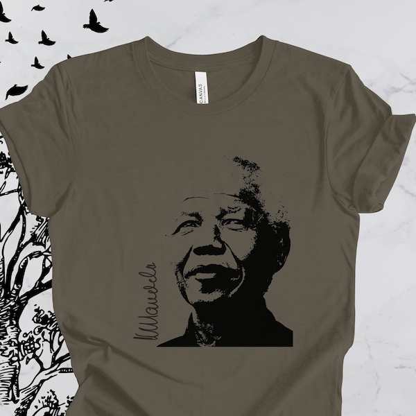 Nelson Mandela, Chemise Mandela, Président de l’Afrique du Sud, Mandela, Prix Nobel de la Paix, Anti-Apartheid, Racisme, Rolihlahl, T-shirt unisexe