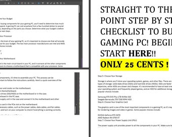 Gaming PC Step by Step Guide