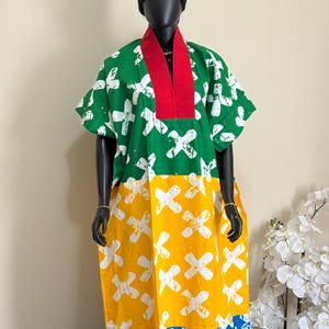 Bella LUXURY ANKARA and Asoke Bubu dress kaftan kimono rich aunty vibes