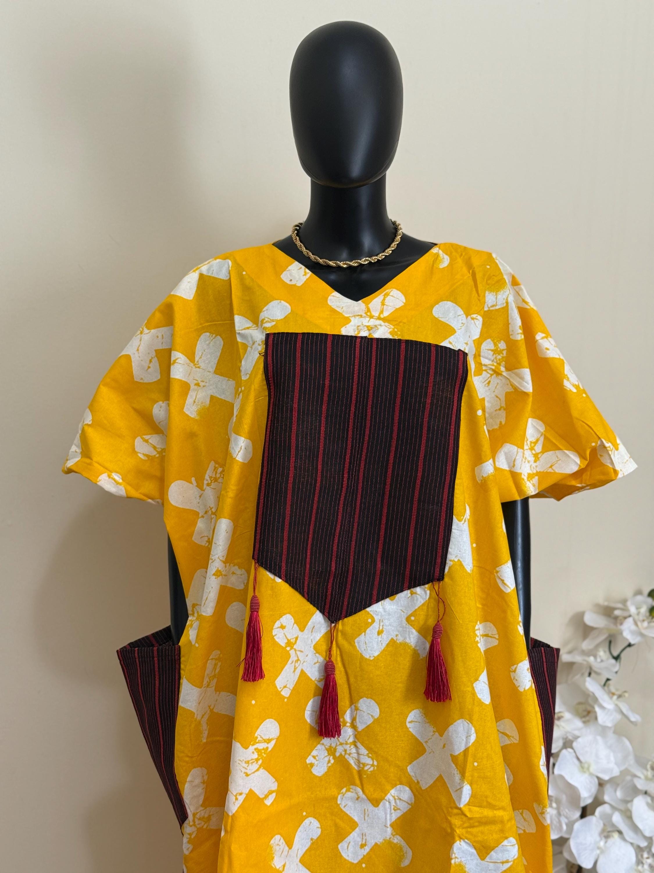 Simi Rich SIMI LUXURY ANKARA and Asoke Bubu Dress Kaftan Kimono Rich Aunty Vibes ...