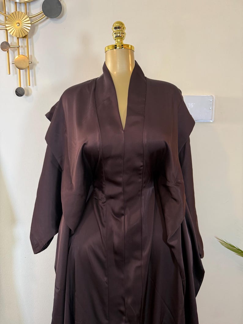 Luxury Silk Boubou Dress With Inner Belt - Etsy