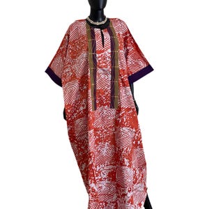 AJOKE LUXURY ADIRE Bubu dress kaftan kimono rich aunty vibes