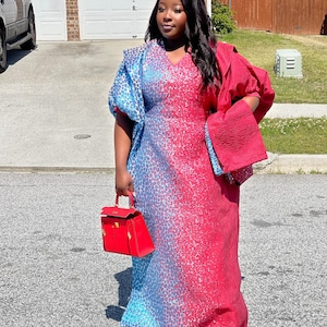 Adaeze 3pcAfrian  ready to wear Bubu kimono dress Boubou Kaftan