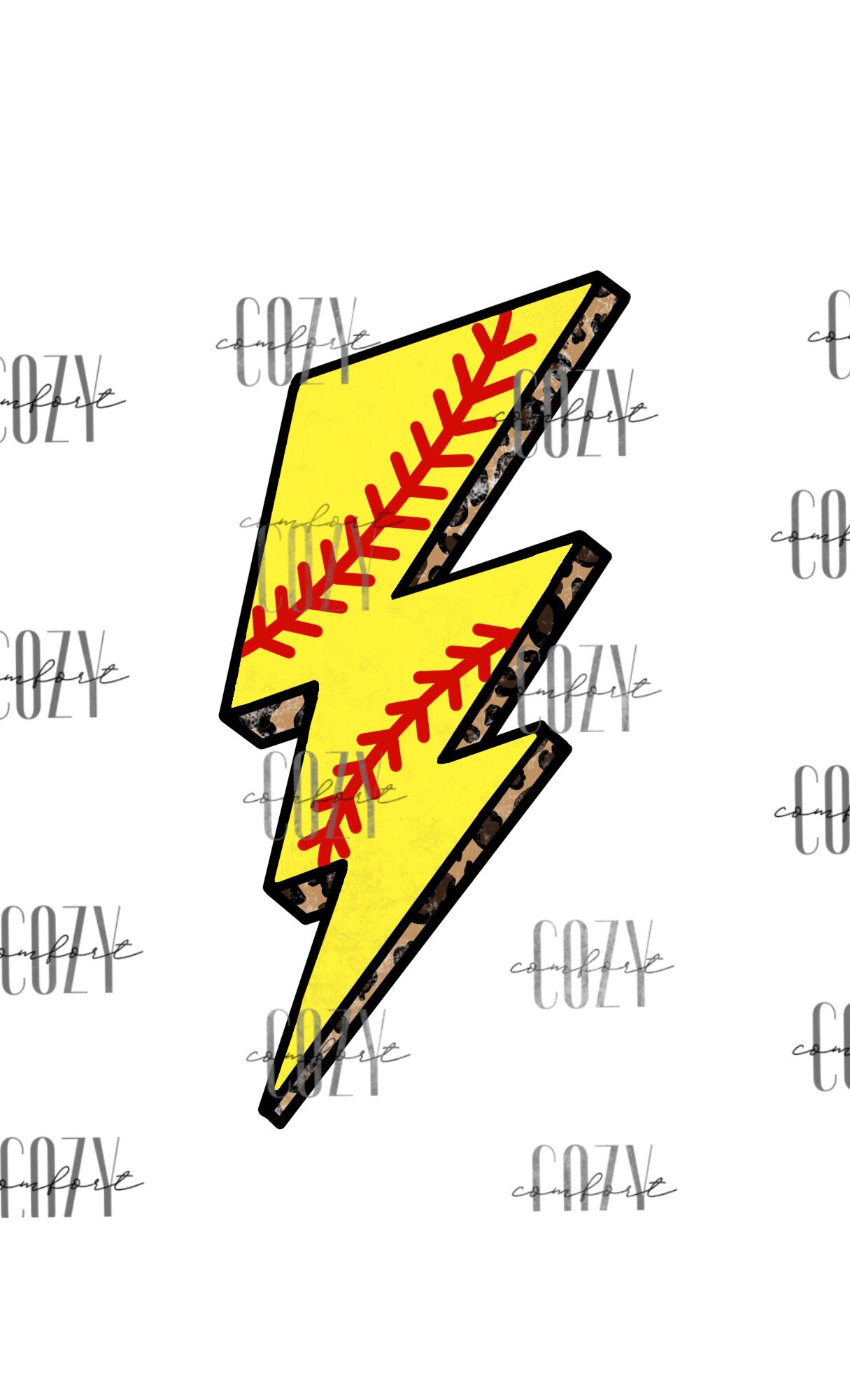Softball Lightning Bolt PNG Digital Download ONLY Etsy