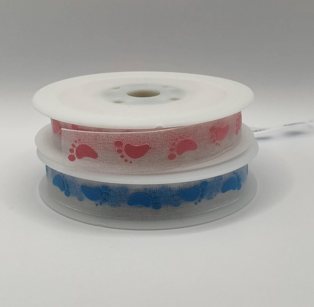 Baby Feet Ribbon: 10mm Sheer Printed Design, Gift Wrapping - Etsy