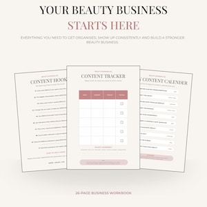 Beauty Business HQ | Digital Toolkit | Workbook, Google Sheets & Canva Templates