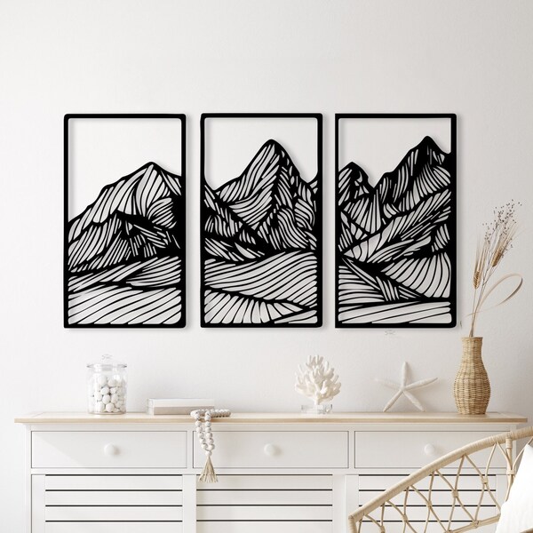 Metal Landscape Art Etsy