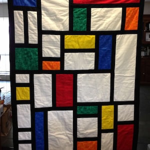 Mondrian quilt pattern