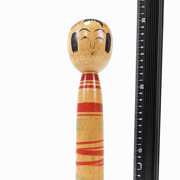 30cm Large Authentic Vintage Signed Kokeshi Doll - Handmade Japanese Traditional Wooden Craft (0025)
