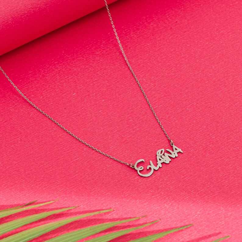 Handmade Silver Name Necklace ,personalized Gold Name Necklace Special