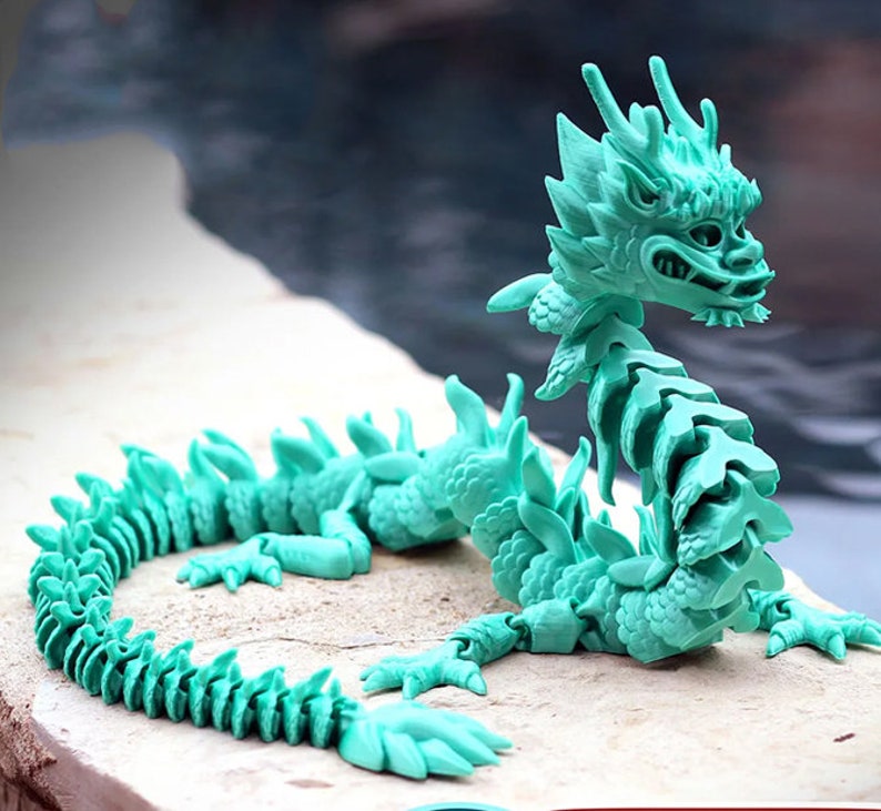 Joint Movable Myth Zodiac Dragon Ornament 3D Printing Model Etsy