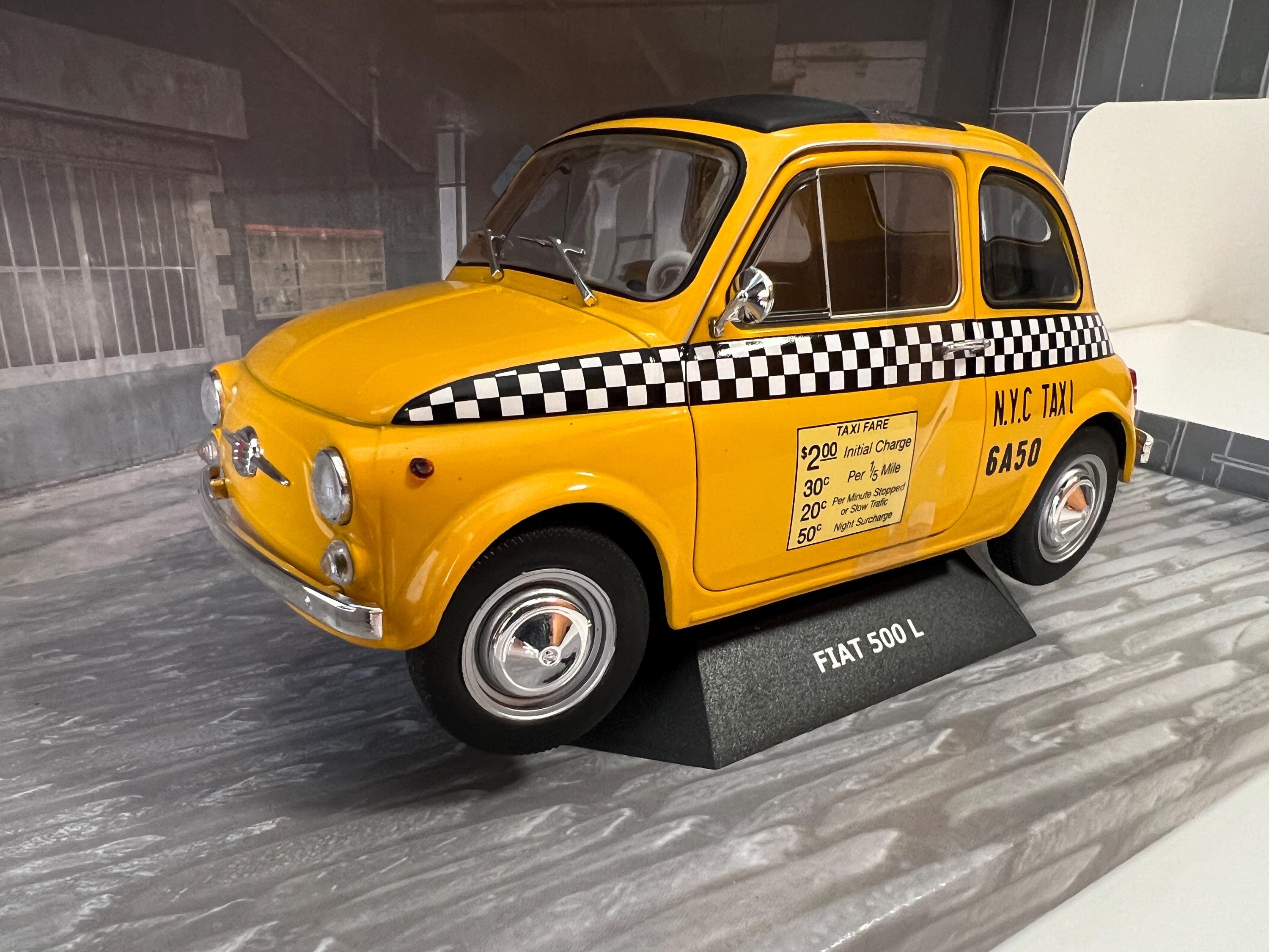 SOLIDOFiat 500 タクシーミニカー イエロー1/18 お買い得な1/18ミニカーSOLIDO新入荷しました。 | ホビーショップ