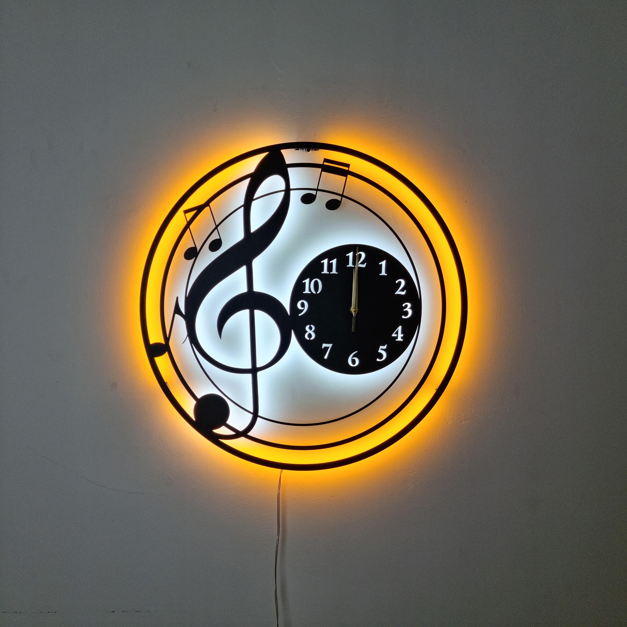 Horloge musique led