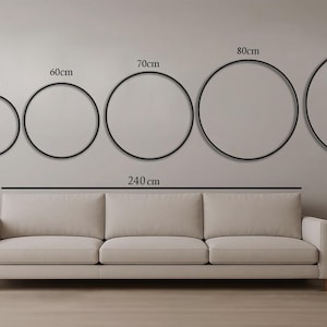 Modern Black Metal Large Wall Clock, Unique Abstract Home Kitchen Decor, Decorative Unusual Art image 9