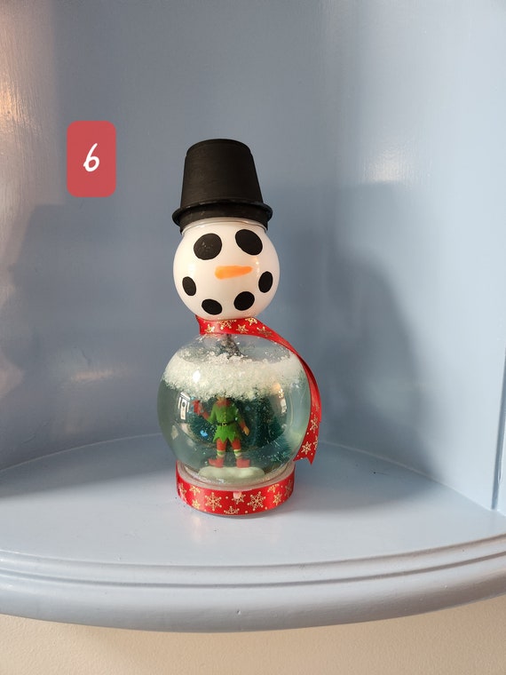 Christmas Snowman Snow Globes - Etsy