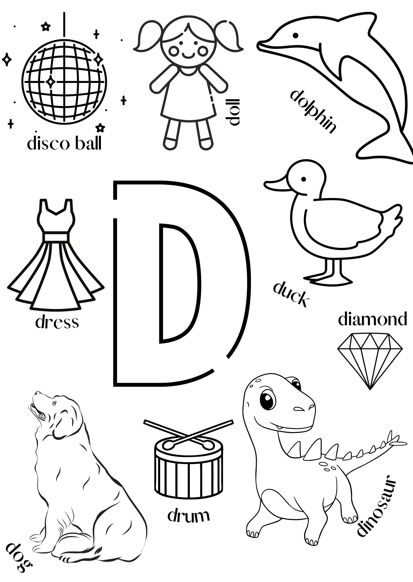 ABC Coloring Pages, Printable Alphabet Colorign Pages for Kids, 26 ...