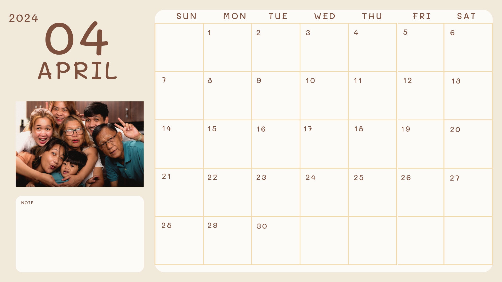 Personalized Calendar 2024, Printable and Editable Calendar 2024
