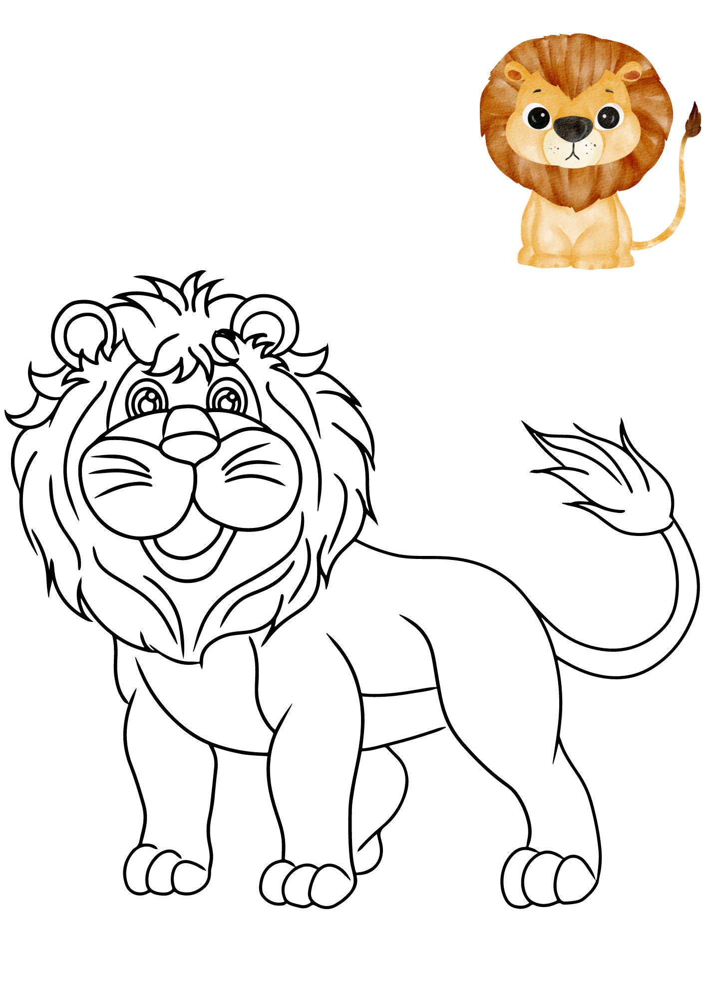 Free Coloring Sheets Animals For Kids