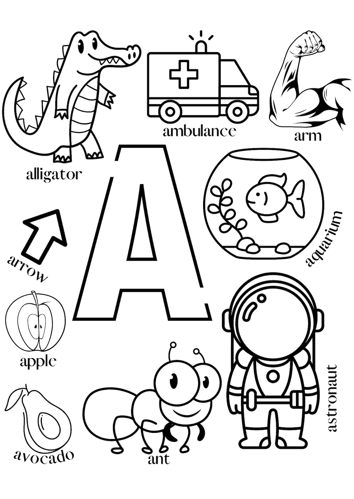 ABC Coloring Pages Printable Alphabet Colorign Pages for Kids 26