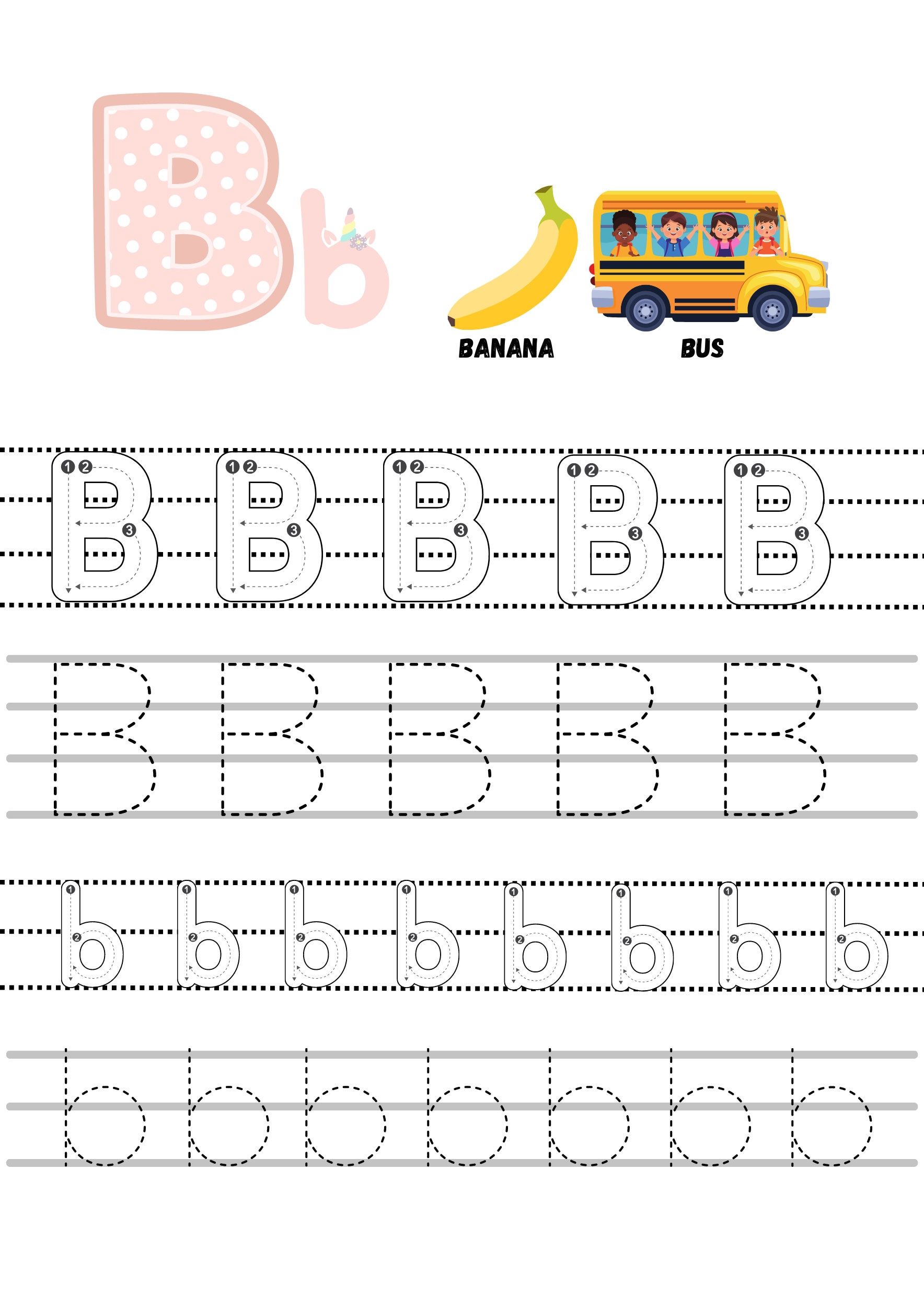 Printable Alphabet and Numbers Tracing Worksheets for Preschooler