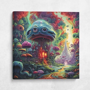 Enchanted Mushroom Realm Canvas Print