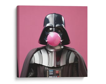 Vader Bubblegum Pop Art Canvas Print