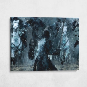 Jon Snow Battle of the Bastards Oil Style Pop Art