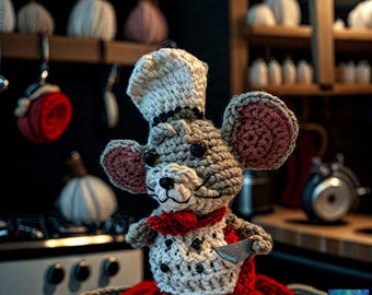 Haakpatroon Mouse Chef - te gaar