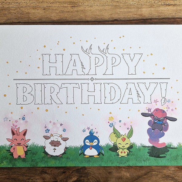 Palworld Birthday Cards (2 Versions)