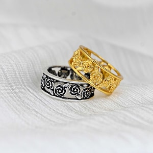 Floral ring, Brass Ring, Flower Ring, multi flower ring, Vintage Ring, gift for her, dainty ring, boho ring, handmade ring, women ring, gift