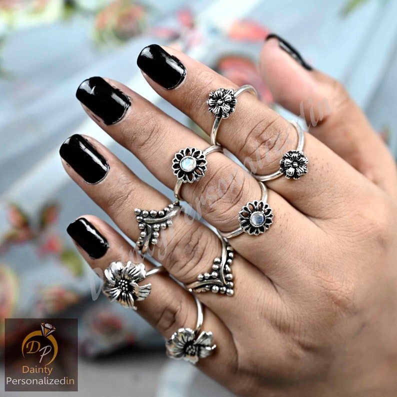 Silver Arthritis Splint Ring, Lateral Deviation Support, EDS Ring