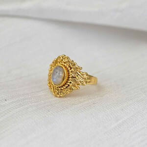 Moonstone Ring,Handmade Ring,Statement Ring,Vintage Ring,Unique Ring,Dainty Ring,Boho Ring,Anniversary Ring,Deco Ring,Gift For Her