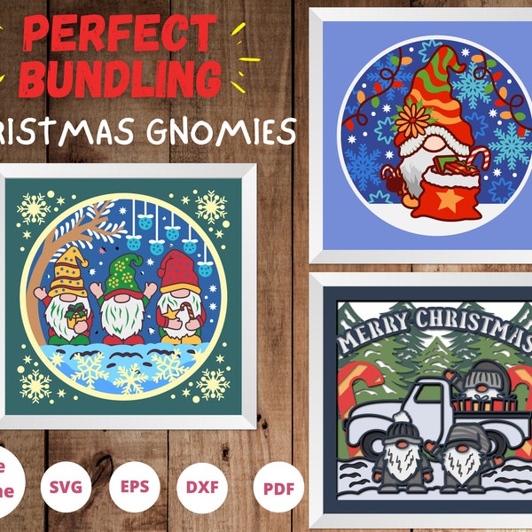 3D CHRISTMAS GNOME Shadow Box Bundle, Gnomes Merry Christmas SVG, Gnomies Layered Papercut, Cricut Files, Cardstock Svg, Silhouette Files 3D CHRISTMAS GNOME Shadow Box Bundle, Gnomes Merry Christmas SVG, Gnomies Layered Papercut, Cricut Files, Cardstock Svg, Silhouette Files