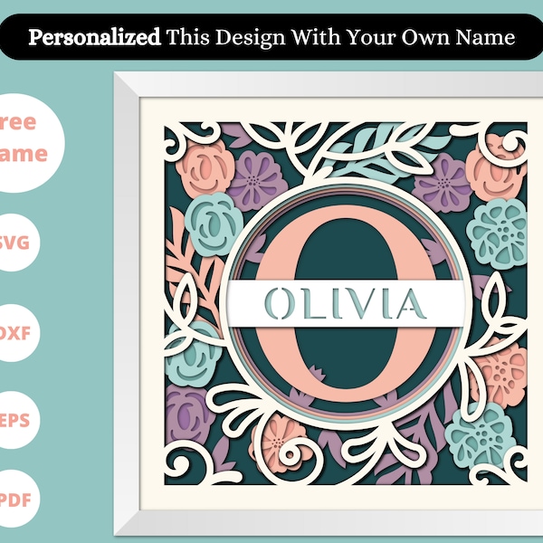 3D SVG Flower Split Monogram A-Z Shadow Box, Alphabet Family Name SVG, Custom Name, Family Sign, Housewarming Gift, Files For Cricut 3D SVG Flower Split Monogram A-Z Shadow Box, Alphabet Family Name SVG, Custom Name, Family Sign, Housewarming Gift, Files For Cricut