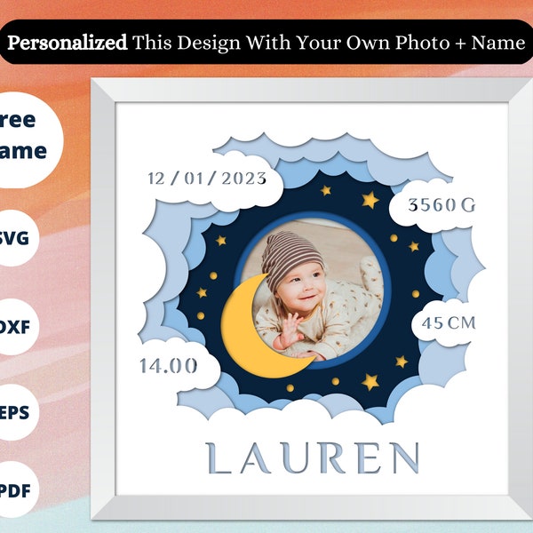 3D Baby Born Shadow Box For Kids, Baby Birth Shadow Box, Custom Name SVG, Baby Gift, personalized svg, Svg for silhouette, Svg for cricut 3D Baby Born Shadow Box For Kids, Baby Birth Shadow Box, Custom Name SVG, Baby Gift, personalized svg, Svg for silhouette, Svg for cricut
