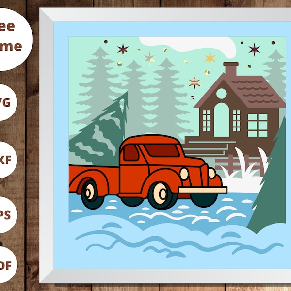 3D CHRISTMAS TREE TRUCK Svg - Christmas Tree svg - 3D Christmas Truck - For cricut - For silhouette 3D CHRISTMAS TREE TRUCK Svg - Christmas Tree svg - 3D Christmas Truck - For cricut - For silhouette