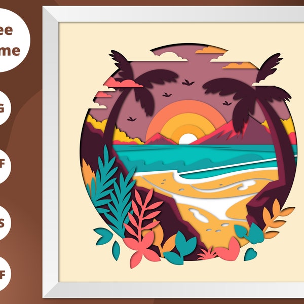 3D Sunset Shadow Box, Nature Landscape SVG, 3d Sunset shadow box SVG, 3d Layered svg, paper cut svg, File For Cricut, Cardstock Svg 3D Sunset Shadow Box, Nature Landscape SVG, 3d Sunset shadow box SVG, 3d Layered svg, paper cut svg, File For Cricut, Cardstock Svg