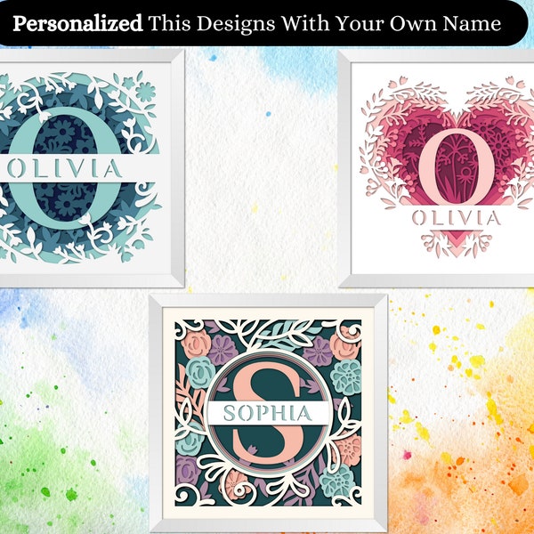 3D Bundle Flower Split Monogram A-Z Shadow Box, Alphabet Family Name SVG, Custom Name, Family Sign, Housewarming Gift, Files For Cricut 3D Bundle Flower Split Monogram A-Z Shadow Box, Alphabet Family Name SVG, Custom Name, Family Sign, Housewarming Gift, Files For Cricut