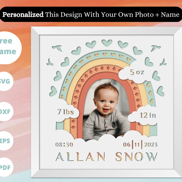 3D Baby Stats Shadow Box For Kids, Baby Birth Shadow Box, Custom Name SVG, Baby Gift, personalized svg, Svg for silhouette, Svg for cricut 3D Baby Stats Shadow Box For Kids, Baby Birth Shadow Box, Custom Name SVG, Baby Gift, personalized svg, Svg for silhouette, Svg for cricut