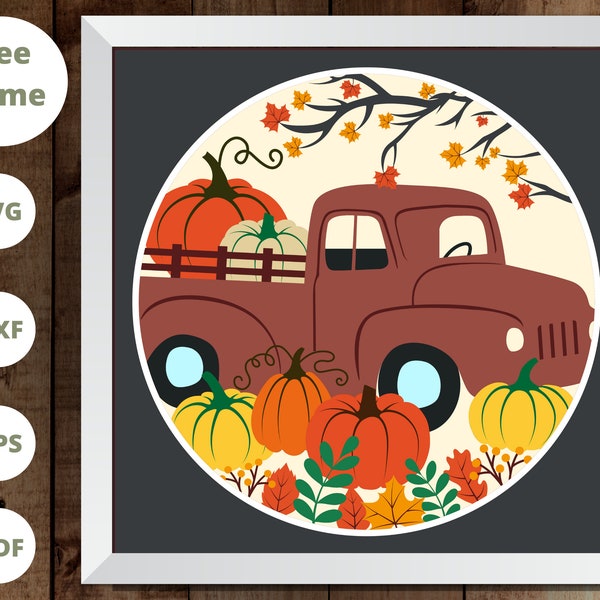 3D PUMPKIN TRUCK Shadow Box Svg, Truck with Pumpkins SVG, Fall Shadow Box Svg, Pumpkin Svg, Truck Svg, For Cricut 3D PUMPKIN TRUCK Shadow Box Svg, Truck with Pumpkins SVG, Fall Shadow Box Svg, Pumpkin Svg, Truck Svg, For Cricut