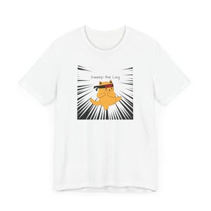 Karate Cat Unisex Tee, Funny Martial Arts Animal Shirt, Sweep the Leg Tee, Karate Master Cat Top, Karate Cat Short Sleeve Shirt