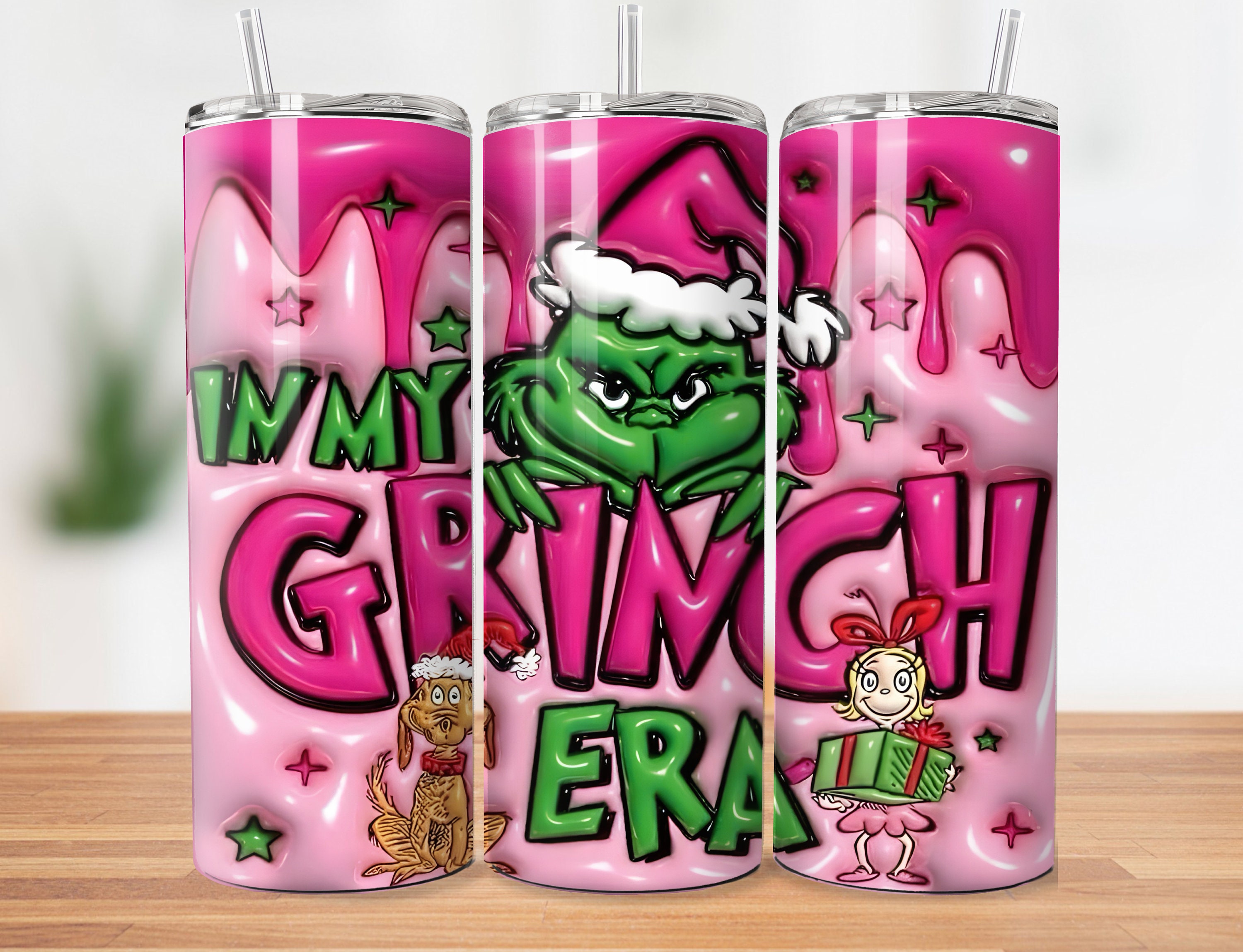 40 oz Mr. Grinch Pink Tumbler – A'Myrah's Hairbowtopia