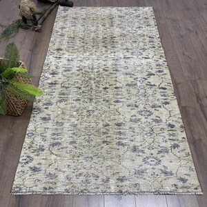 Turkish Rug, Vintage Rug, 4x7 Area Rug, Anatolian Rug, Rugs For Bedroom, 3.9x7.3 ft Beige Rug, Authentic Vintage Turkish Rug, Vintage Decor,