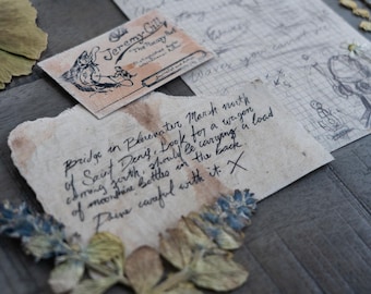 Cartas de Arthur hechas a mano