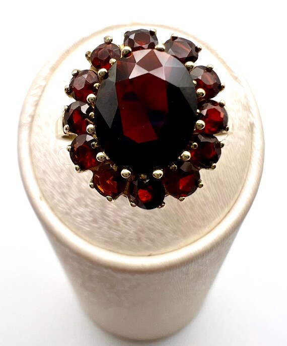 Infinite love Garnet Ring 333.Gold 8K. Etsy